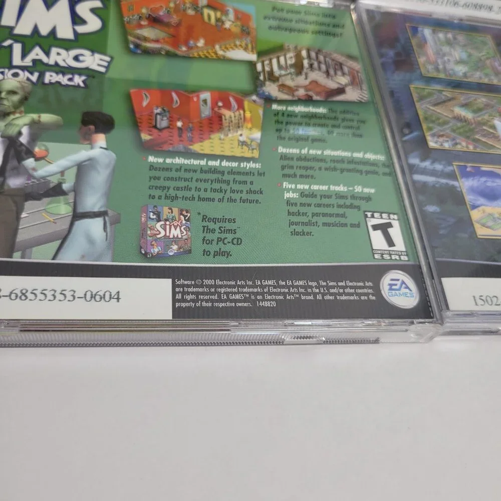 The Sims Lot of 4 PC Cd Hot Date, Vacation, Livin Large, Games